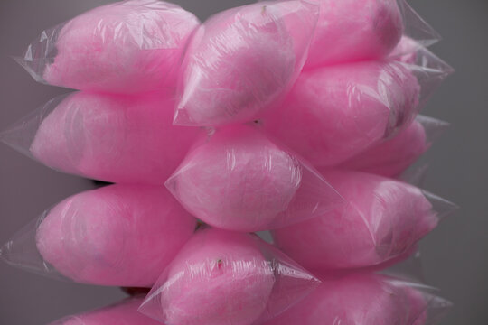 Enclosed photograph of cotton candy