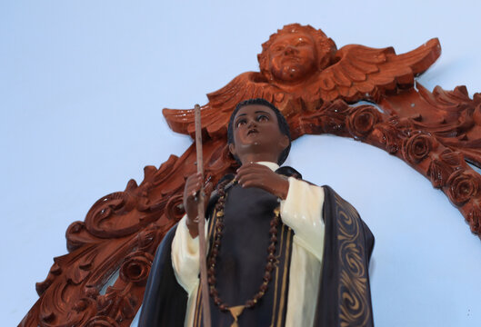 Photograph of a statuette of Saint Martin de Porres in Peru.