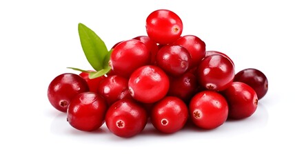 Cranberry fruit isolated on white background