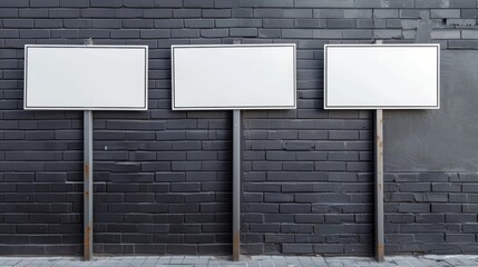 Blank mockup of fun directional signs with puns and jokes to entertain guests .
