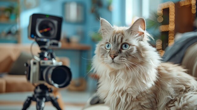 Purr-fect Day: A Celebrity Cat Influencer's Glamorous Life