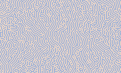 Fototapeta premium Pastel soft Organic Turing Seamless Pattern. Abstract organic background