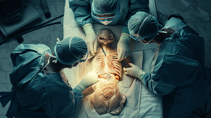 Dissection of alien being