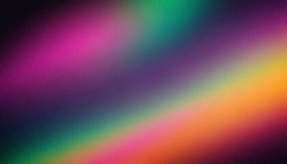 Fototapeta premium Colorful sky resembling a rainbow with purple, green, and orange gradient