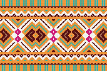 Ethnic abstract ikat art design. Seamless pattern in tribal, folk embroidery, and Mexican style. Seamless abstract ikat pattern.background ,carpet,wallpaper,clothing,