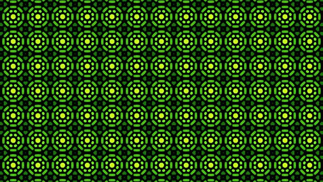 Colorful flashing geometric shapes