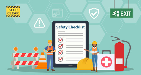Occupational Safety Checklist Background. Occupational Safety and Health Concept