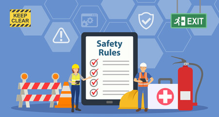 Occupational Safety Rules Background. Occupational Safety and Health Concept