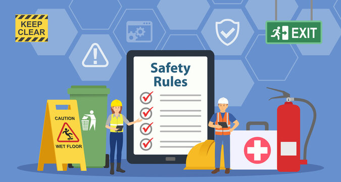 Occupational Safety Rules Background. Occupational Safety and Health Concept
