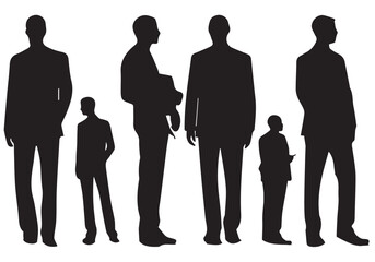 Man Walking Silhouette vector illustration