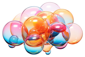 PNG Group of bubble on a transparent glass balloon sphere white background