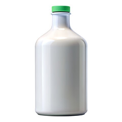 White plastic bottle with a cap