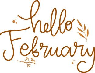 Hello February Lettering, Hello February 