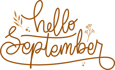 Hello September Lettering, Hello September 