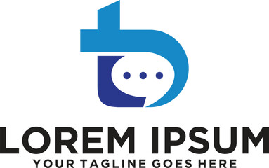 Chat with tb letter logo