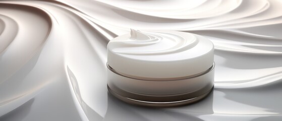 3D illustration of skin firming creams, flat monochrome background, - obrazy, fototapety, plakaty