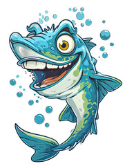 Cheerful Cartoon Fish