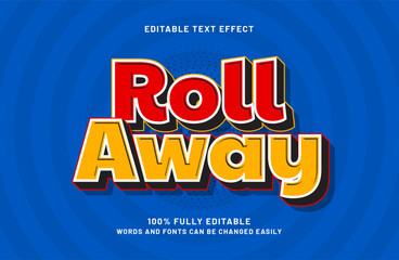 roll away editable text effect