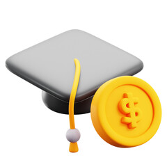3D Student Loan Icon - 785885242
