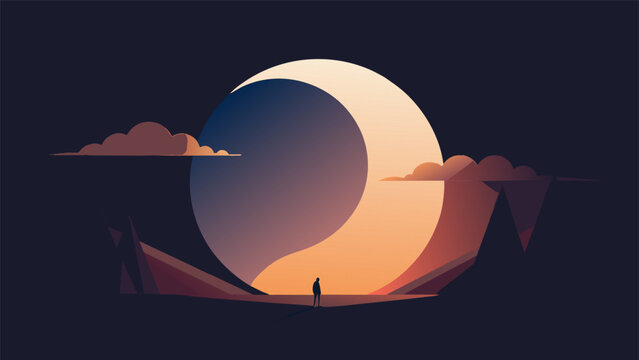 A celestial game of hide and seek unfolds in the night sky as the moon slips in and out of darkness during the captivating event of a lunar