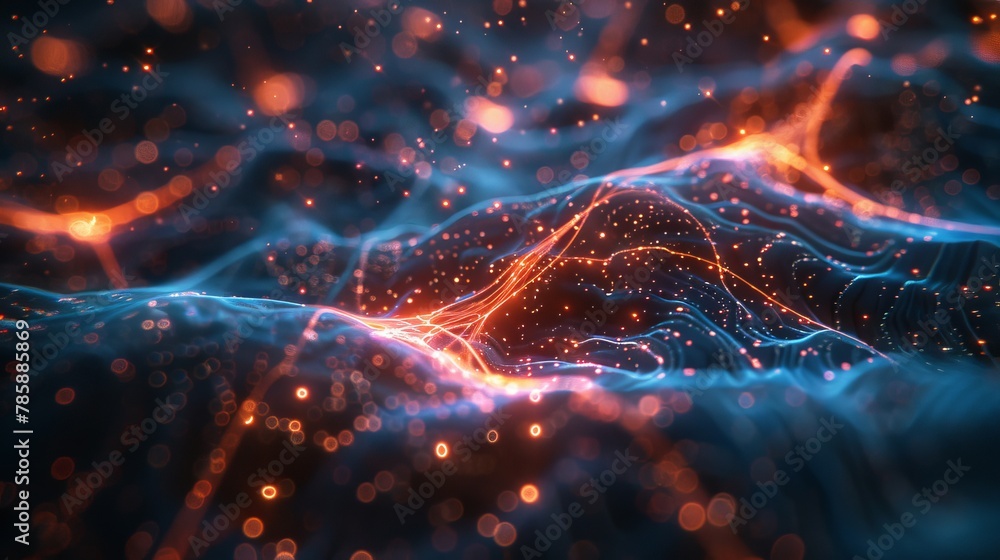 Poster Luminous Forest: A Vivid Visualization of a Neural Network