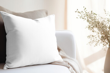 Cushion pillow cover png mockup, transparent design