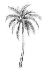 PNG Palm tree drawing sketch plant