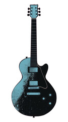 PNG Silkscreen of a guitar art creativity fretboard