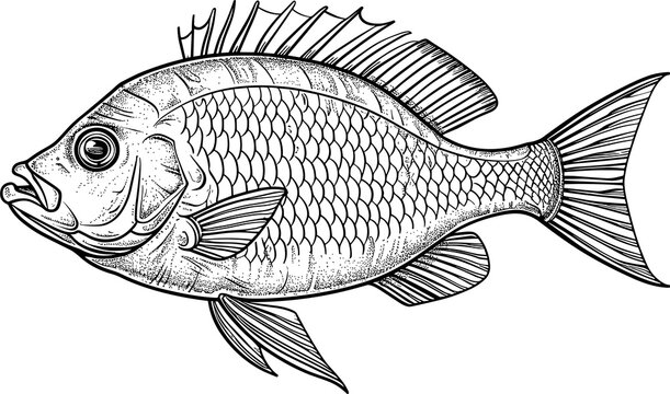 recommend clip art: Fish drawing clipart design illustration