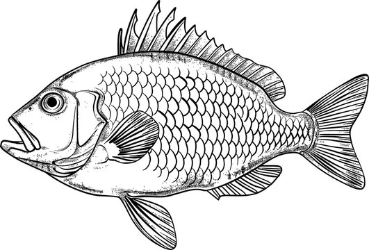 recommend clip art: Fish drawing clipart design illustration