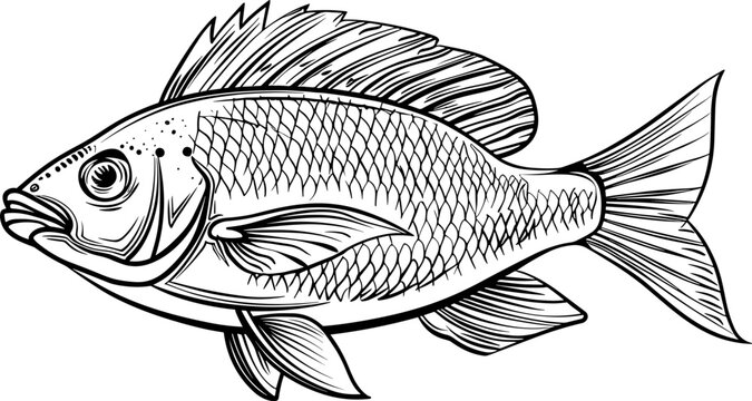 recommend clip art: Fish drawing clipart design illustration