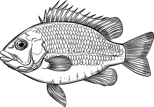 recommend clip art: Fish drawing clipart design illustration