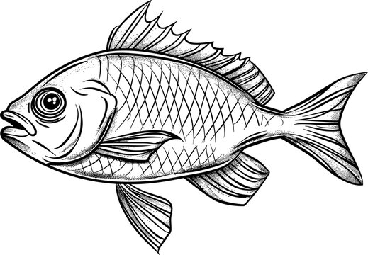 recommend clip art: Fish drawing clipart design illustration