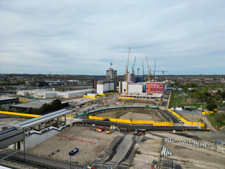 Aerial View of Brent Cross West Hendon London City of England United Kingdom, April 12th, 2024