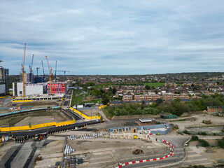 Aerial View of Brent Cross West Hendon London City of England United Kingdom, April 12th, 2024