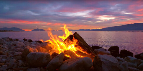 Oceanfront Flame Haven