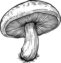 Mushroom clipart design illustration - obrazy, fototapety, plakaty