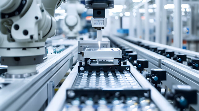 manufacturing process of a solid-state battery within a high-tech industrial environment