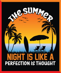 Summer Beach T-shirt Design. EPS. PNG, summer shat. PNG, EPS, Files for clothing, bag, cups, card, EPS 10