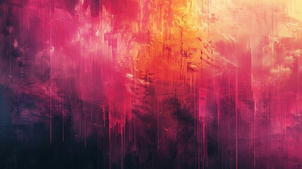 Abstract Crimson Hues Artwork