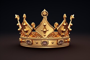 宝石のついた王冠 - obrazy, fototapety, plakaty