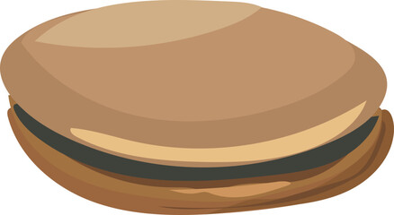 Bread illustration on transparent background.
