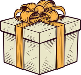 Gift box clipart design illustration