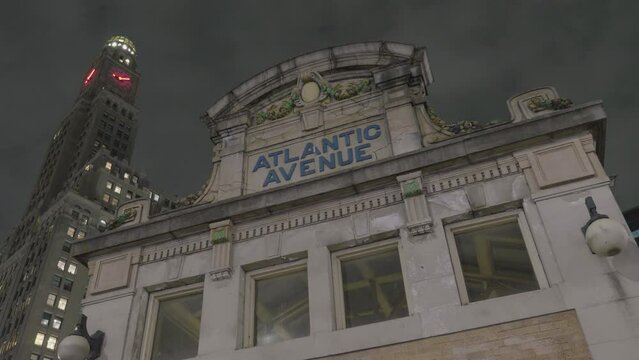 Time lapse of One Hanson Place and Atlantic Avenue