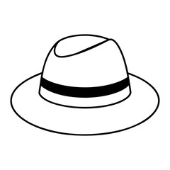 hat isolated on white background