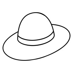 hat isolated on white background