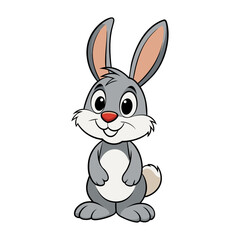 a sketch of a somewhat cute looking rabbit , 