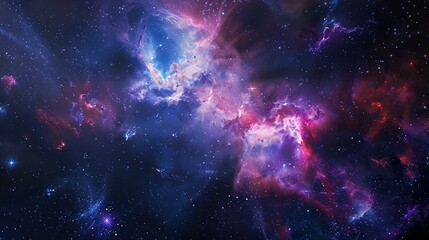 Fototapeta premium Galaxy with nebula and stars in space. Outer space background. Galaxy background