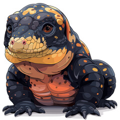 Fototapeta premium Giant Grenadilla Flat Colors Cartoon Icon, Isolated Transparent Background Images