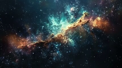 Galaxy with nebula and stars in space. Outer space background. Galaxy background